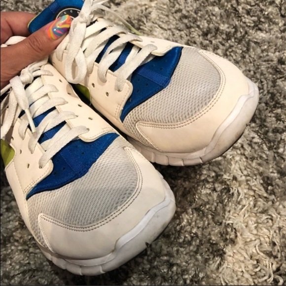 Grey white blue green womens size 10 NIKE HURRACHES SNEAKERS BUNDLE TWO FOR ONE - Picture 2 of 13